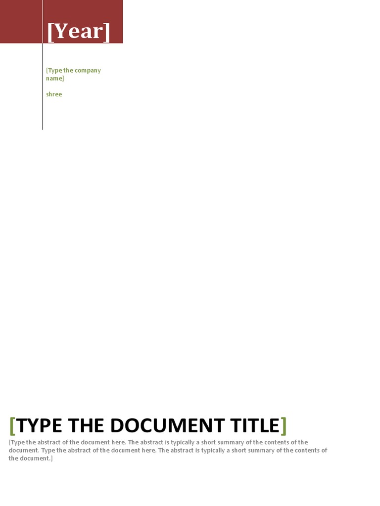 Document Title and Abstract Template | PDF