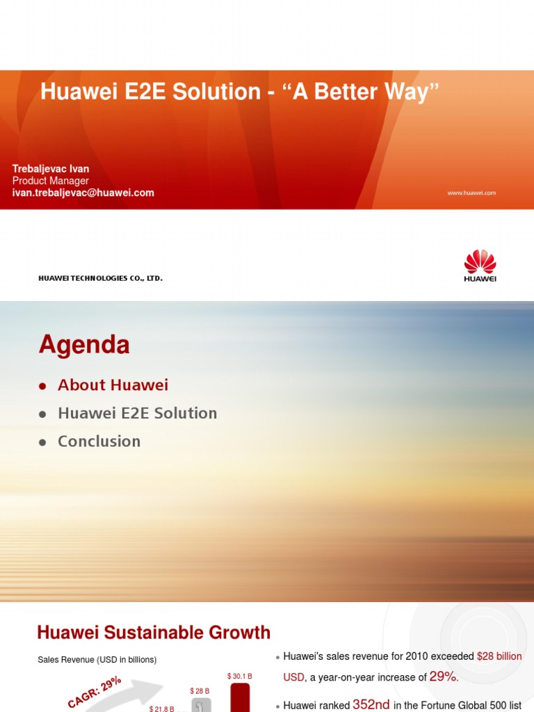 Huawei E2E Solution - A Better Way PDF | PDF | Cloud Computing ...