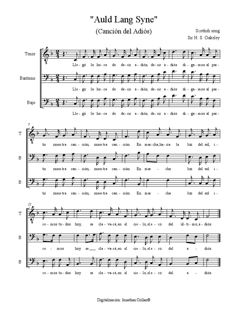 Canción Del Adiós Pdf