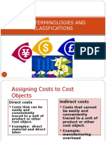 Cost Terminologies and Classfications