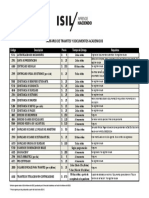 Tarifario de Trámites y Documentos Académicos 