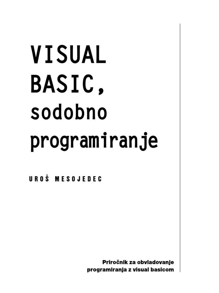 Visual Basic ! | PDF