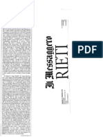  L'Assessore Saletti.. Ci furono forti pressioni della CISL Rieti a far togliere i progetti a Ari Onlus / Eastwood Edo Ihaza _A. Lancia "il Messaggero" 12 Feb 2010