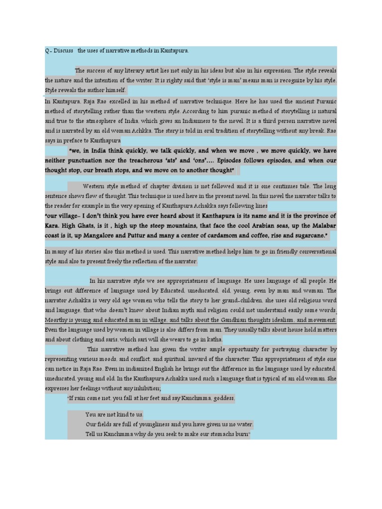 Kanthapura critical essays 05 image