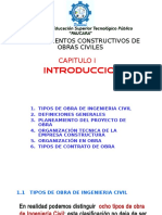 Procesos Constructivos. CAP I - InTRODUCCION