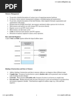 Unit-Iv: Memory Management