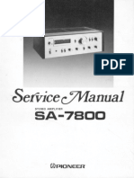 Pioneer SA7800 Service