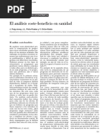 El Analisis Coste-beneficio en Sanidad