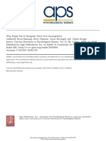 Current Directions in Psychological Science 2003 Dunning