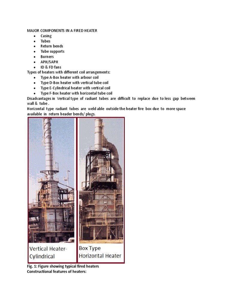 Fired Heater Pdf Chimney Furnace