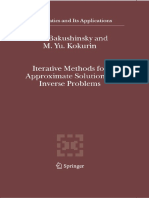 IterativeMethods For ApproximateSolution of InverseProblems