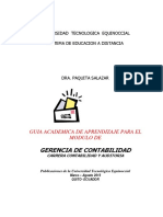 Guía académica para el módulo de Gerencia de Contabilidad de la carrera de Contabilidad y Auditoría