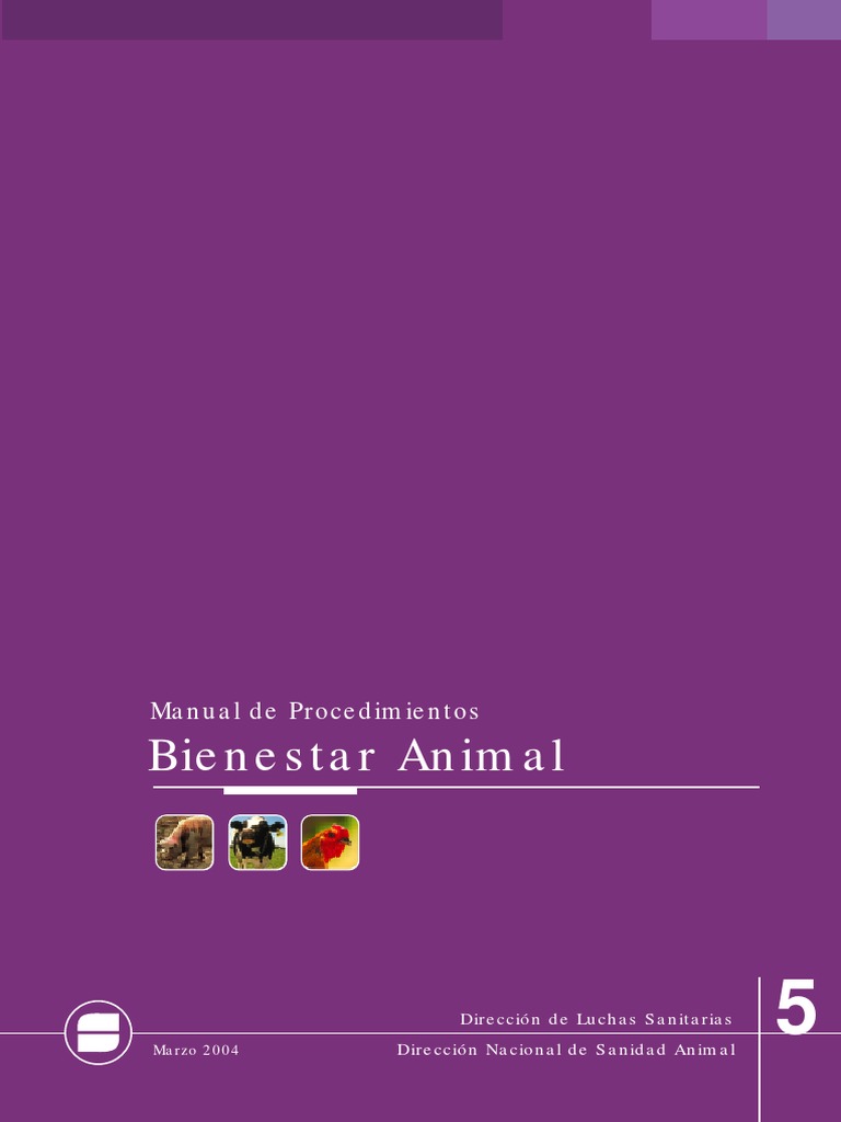 Bienestar Animal SENASA | PDF | Bienestar de los animales | Estrés ...