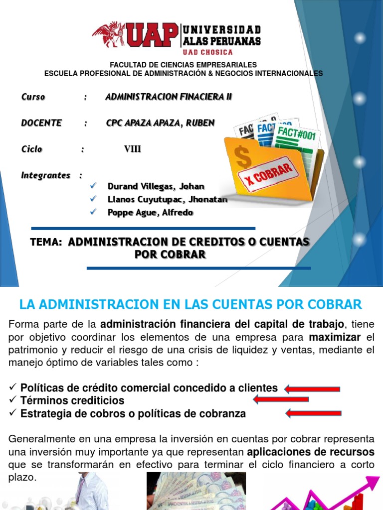 Administración de Créditos y Cuentas por Cobrar | PDF | Bancos ...