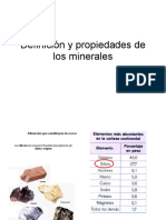 Definición y Propiedades de Mineral. Cristalización
