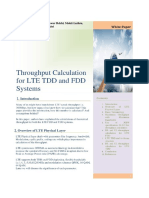 Throughput Calculation For Lte TDD and FDD System