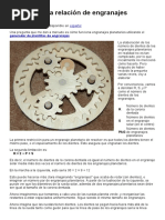 Cálculos de La Relación de Engranajes Planetarios