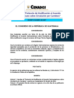 Decreto 68-2007. Modificación Al Acuerdo Centroamericano de Circualación en Carretera