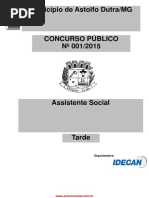 Prova - Pref. Astolfo Dutra MG