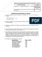 1 Lista de Exercícios PDF