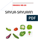 Minggu 20 - Sayur-Sayuran