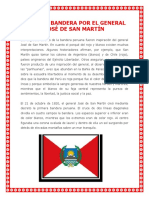 Primera Bandera Por El General José de San Martín