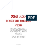 Metodologia de Calcul A Contributiilor La Fondul de Mediu