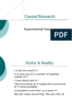 Causal Research: Experimental Designs