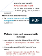 Procurement of Consumable Items