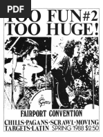 Too Fun Too Huge Fanzine No 2 | PDF