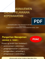 Fungsi Manajemen Dalam Pelayanan Keperawatan