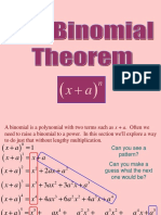 The Binomial Theorem