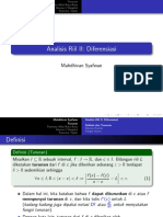 Analisis Riil II: Diferensiasi: Mahdhivan Syafwan