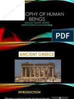 Philosophy of Human Beings (Ancient Greece