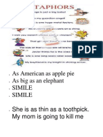 As American As Apple Pie As Big As An Elephant Simile Simile