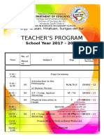 Class Program 2017-2018
