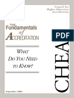 The Fundamentals of Accreditation