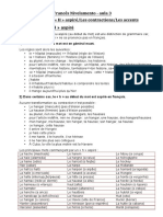 Francês Nivelamento - Aula 03 - H Muet Ou Aspir+®-Les Contractions-Les Accents2