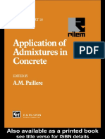 (RILEM Report 10) Paillère, A. M-Application of Admixtures in Concrete _ State-Of-The Art Report-E & FN Spon (1995)