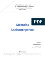 Métodos Anticonceptivos