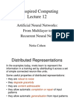 Bioinspired Computing: Artificial Neural Networks: From Multilayer To Recurrent Neural Nets