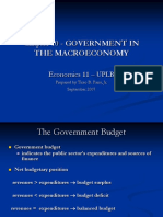 Government Budgets and Macroeconomic Equilibrium