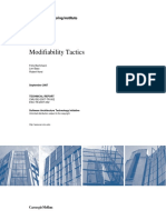 Modifiability Tactics and Patterns