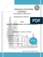 Regresion Lineal y Sus Transformaciones Meteorología Agrícola