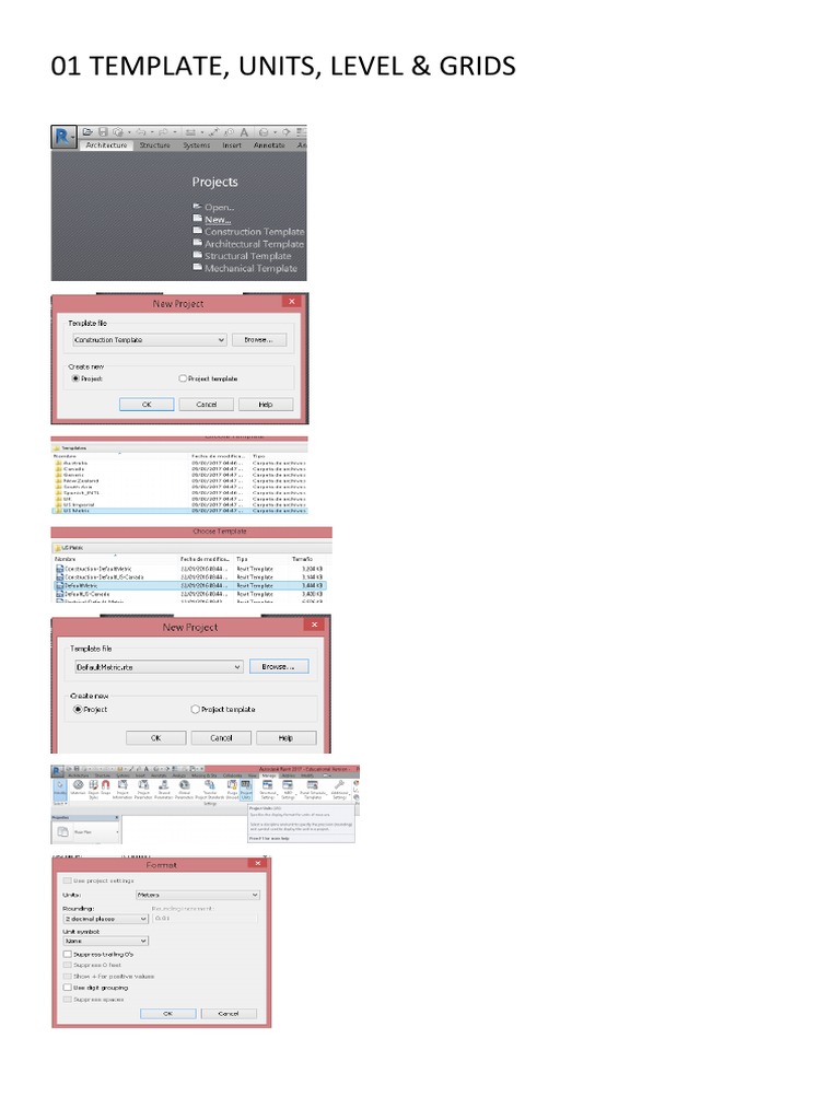 Template Units and Grid Levels Guide | PDF