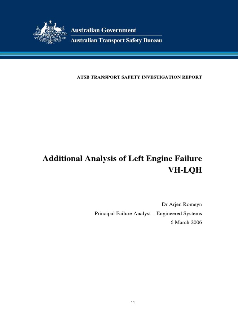 Left Engine Failure Analysis Report | PDF | Gas Turbine | Fracture
