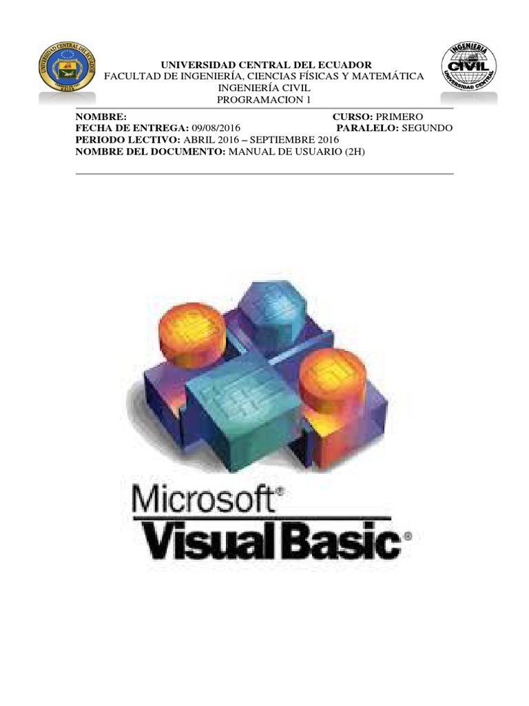 Manual de Usuario Visual Basic Básico Point and Click Free 30day