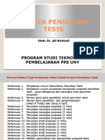 Proyek Penulisan Tesis TP