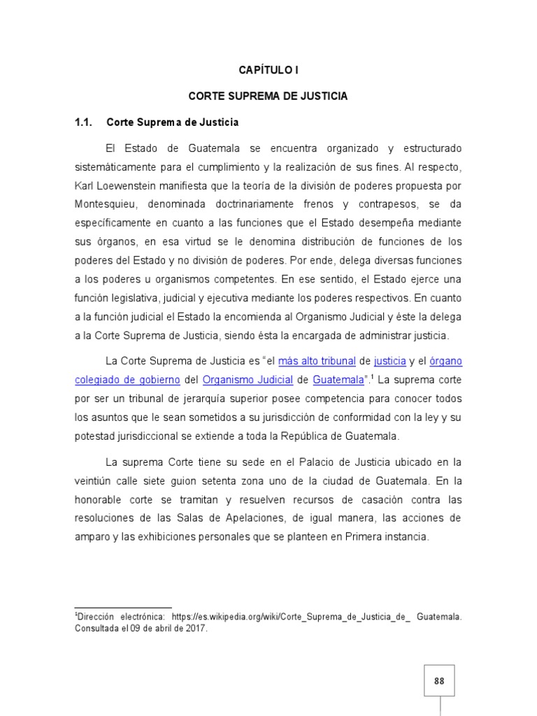 Estructura y Funciones de la Corte Suprema | PDF | Juez | Jurisdicción