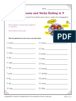 Plurals Nouns and Verbs Ending in y PDF